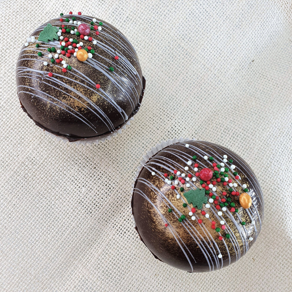 Großpackung: 24er-Pack (4x6er-Set) Heiße-Schokoladen-Bomben - Kugelform Hot Chocolate Bombs - Partygeschenke