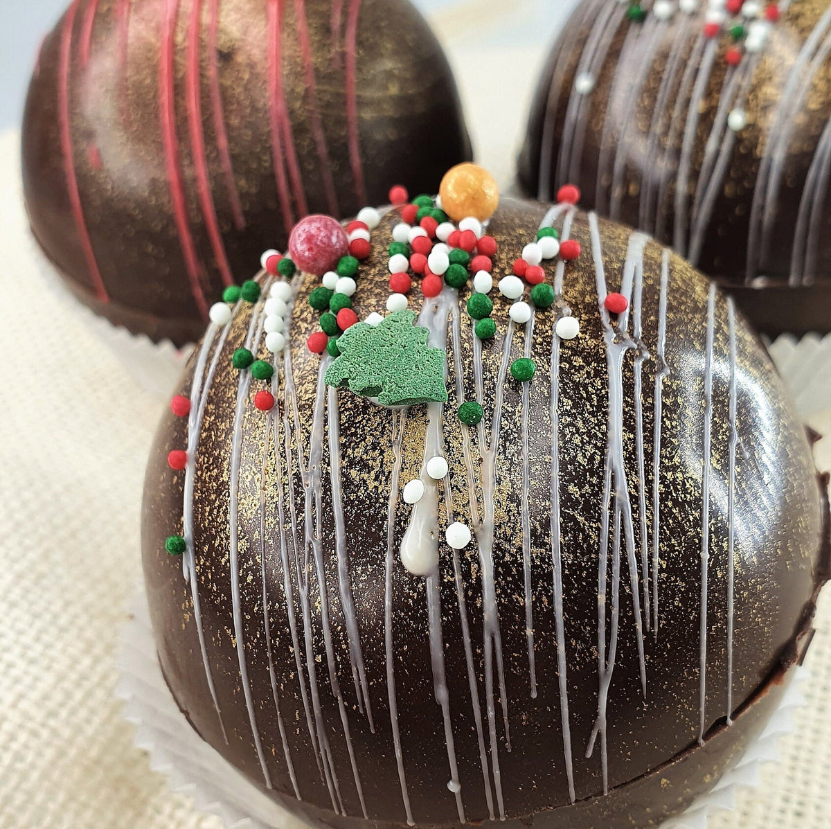 6x Heiße Schokoladenbomben Ball Shaped Hot Cocoa Chocolate Bombs - Party Gifts